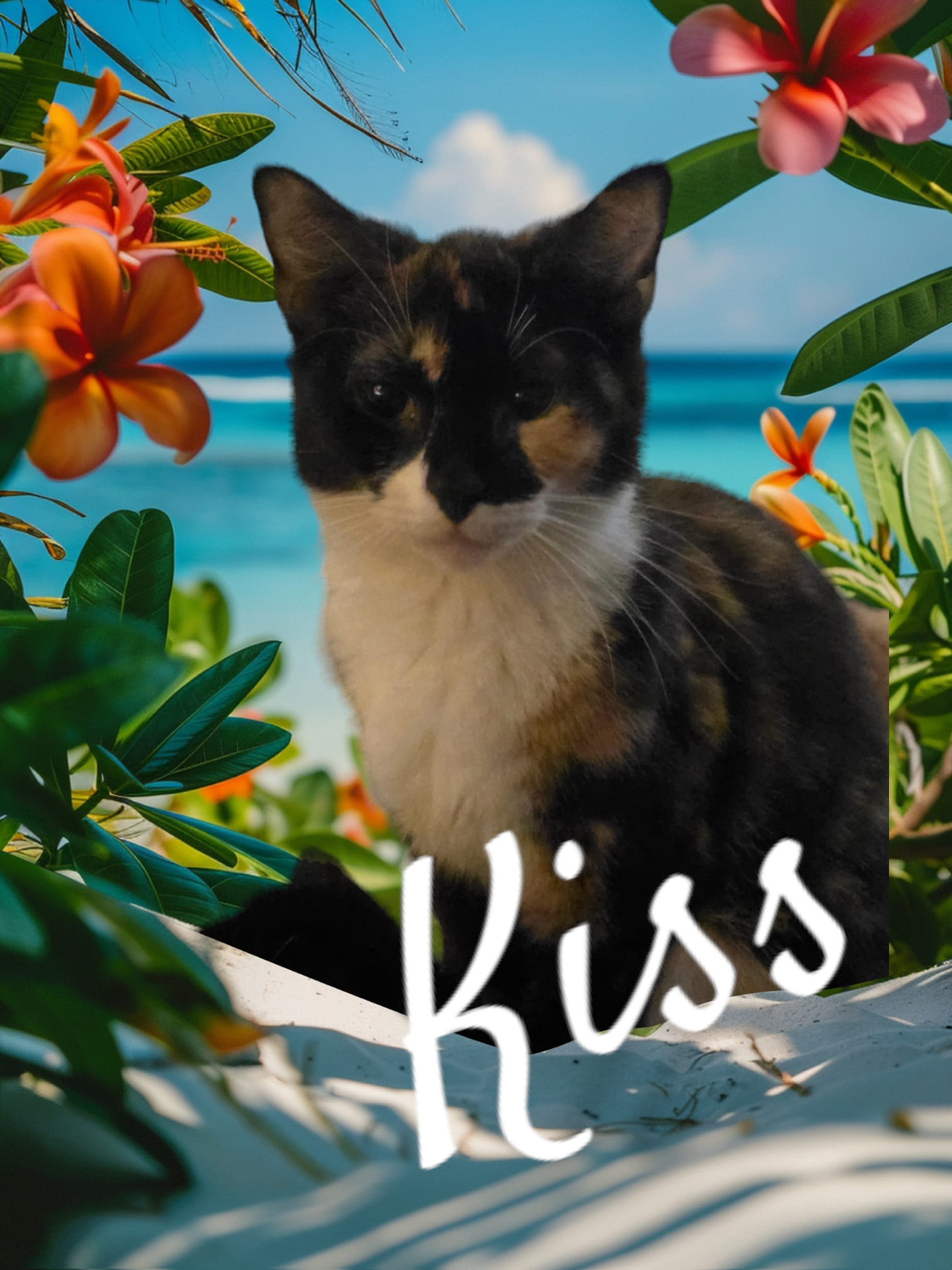 Kiss, Adoptable, Young Female Calico.