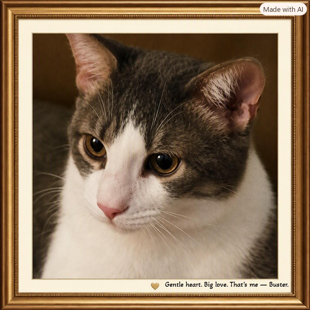 Enlarge Buster - One gentle paw... and suddenly your heart belongs to him., a Adoptable Domestic Short Hair in Winston Salem, NC image 3/5