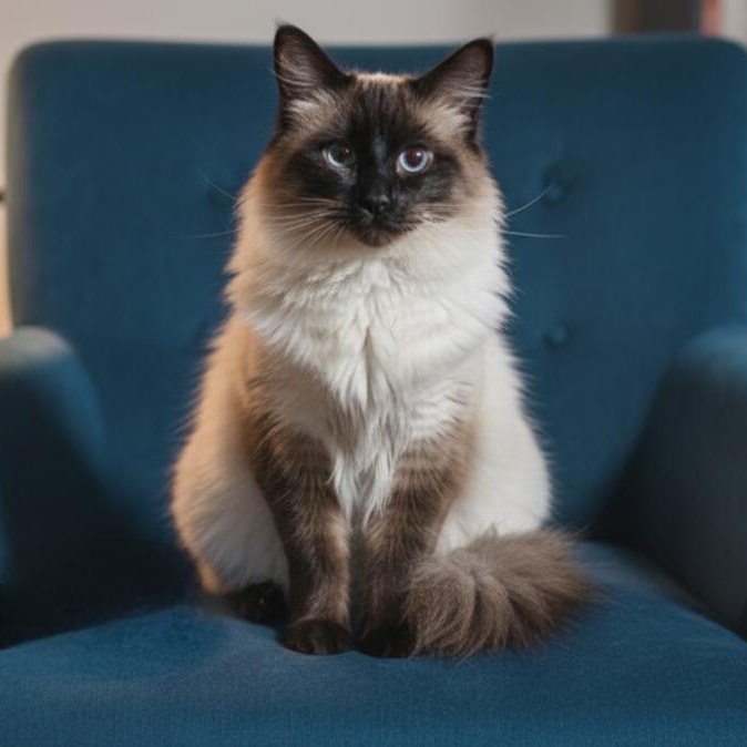 Merlin (WG), adopted, Adult Male Himalayan & Domestic Long Hair.