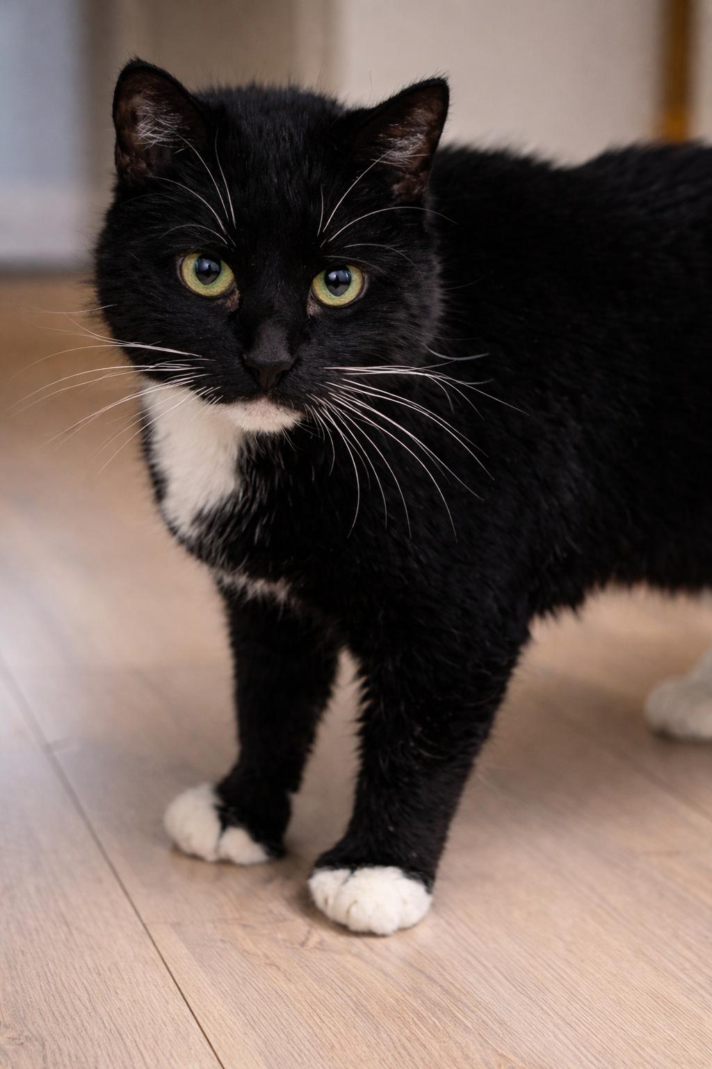Enlarge Smoochie Poo, a ADOPTABLE Tuxedo in Bethel, CT image 3/5