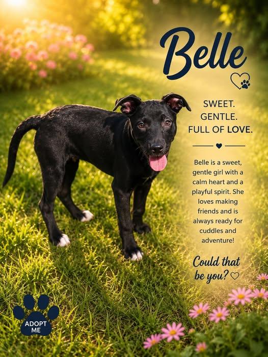 Belle, Adoptable, Young Female Mixed Breed.