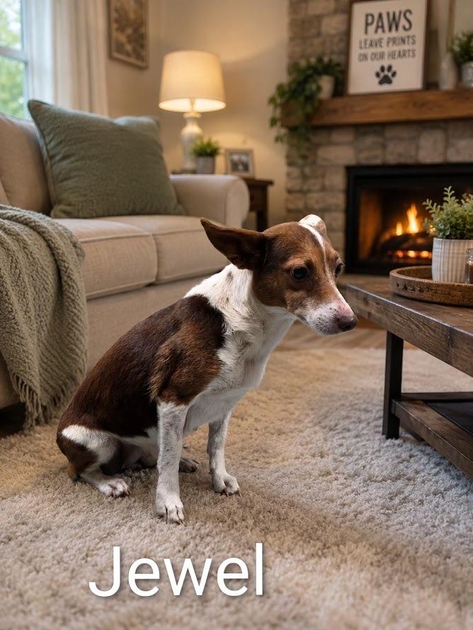 Jewel, Adoptable, Adult Female Chihuahua & Jack Russell Terrier.