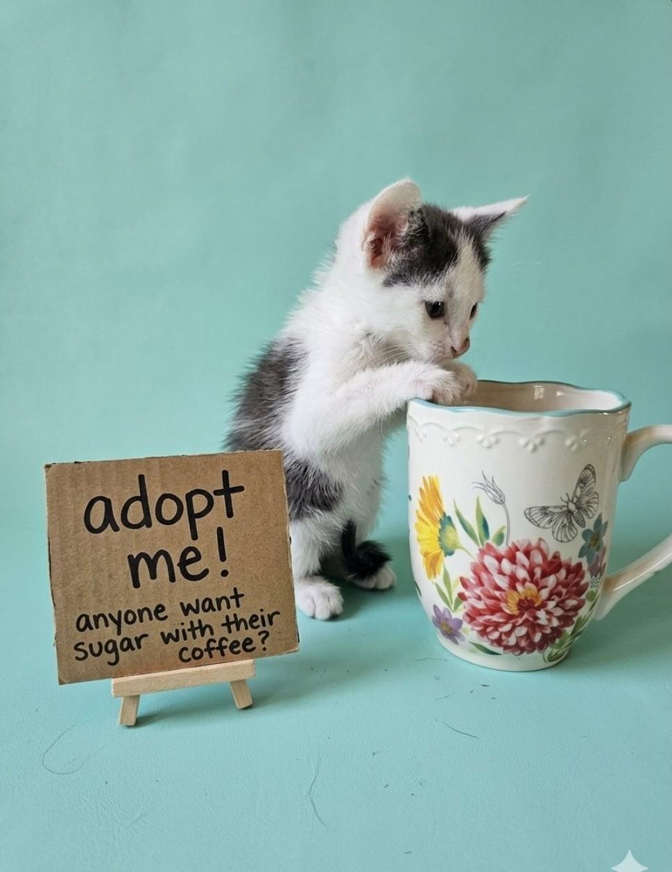 Enlarge Sugar - Sweet and affectionate, a Adopted Domestic Short Hair in Caledonia, WI image 1/6