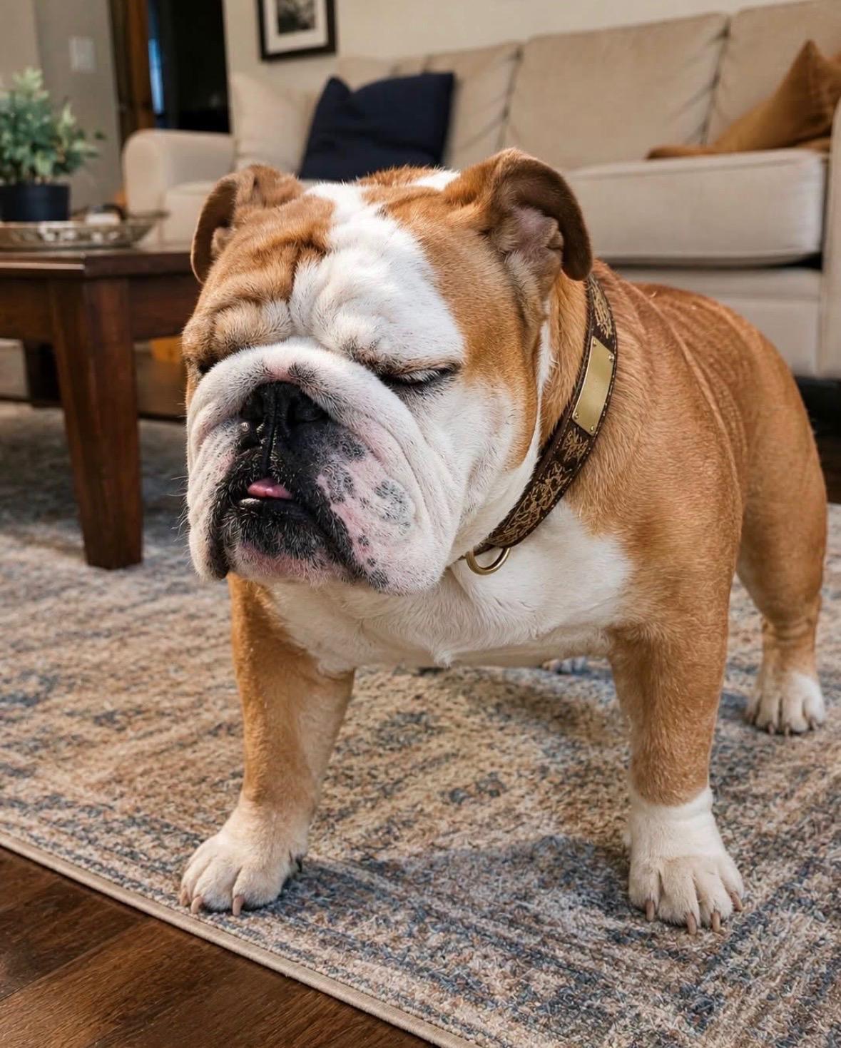 King Draco, an adopted English Bulldog in Kent, WA image 3/3