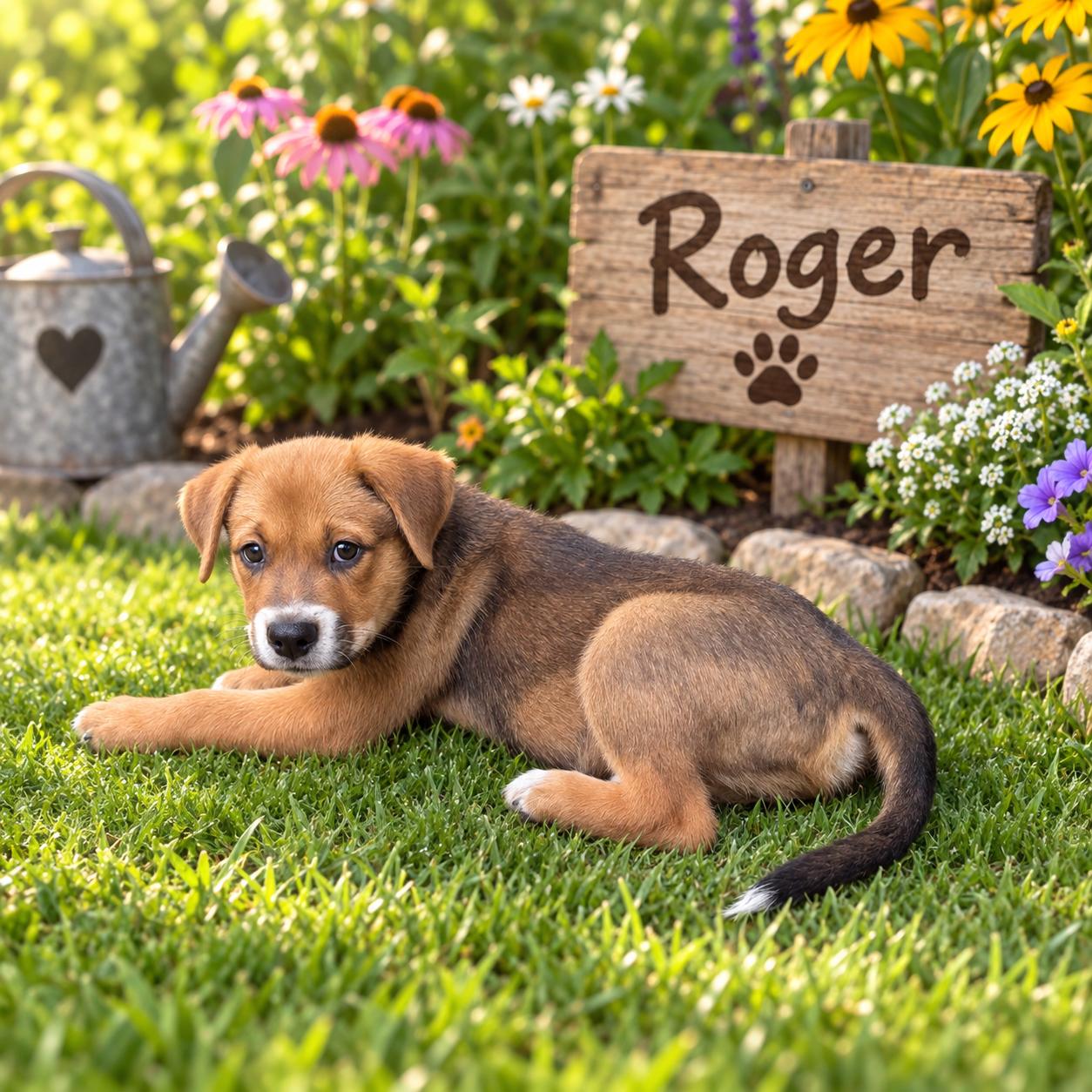 Roger, Adoptable, Puppy Male Hound & Shepherd.