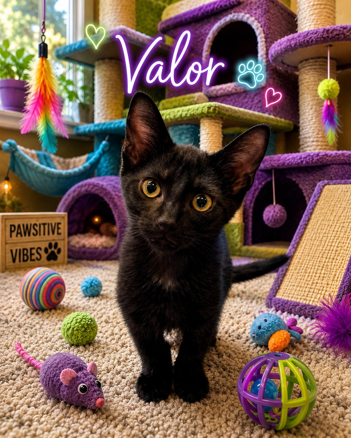 Enlarge Valor, a ADOPTABLE Domestic Short Hair in West Pittston, PA image 1/1