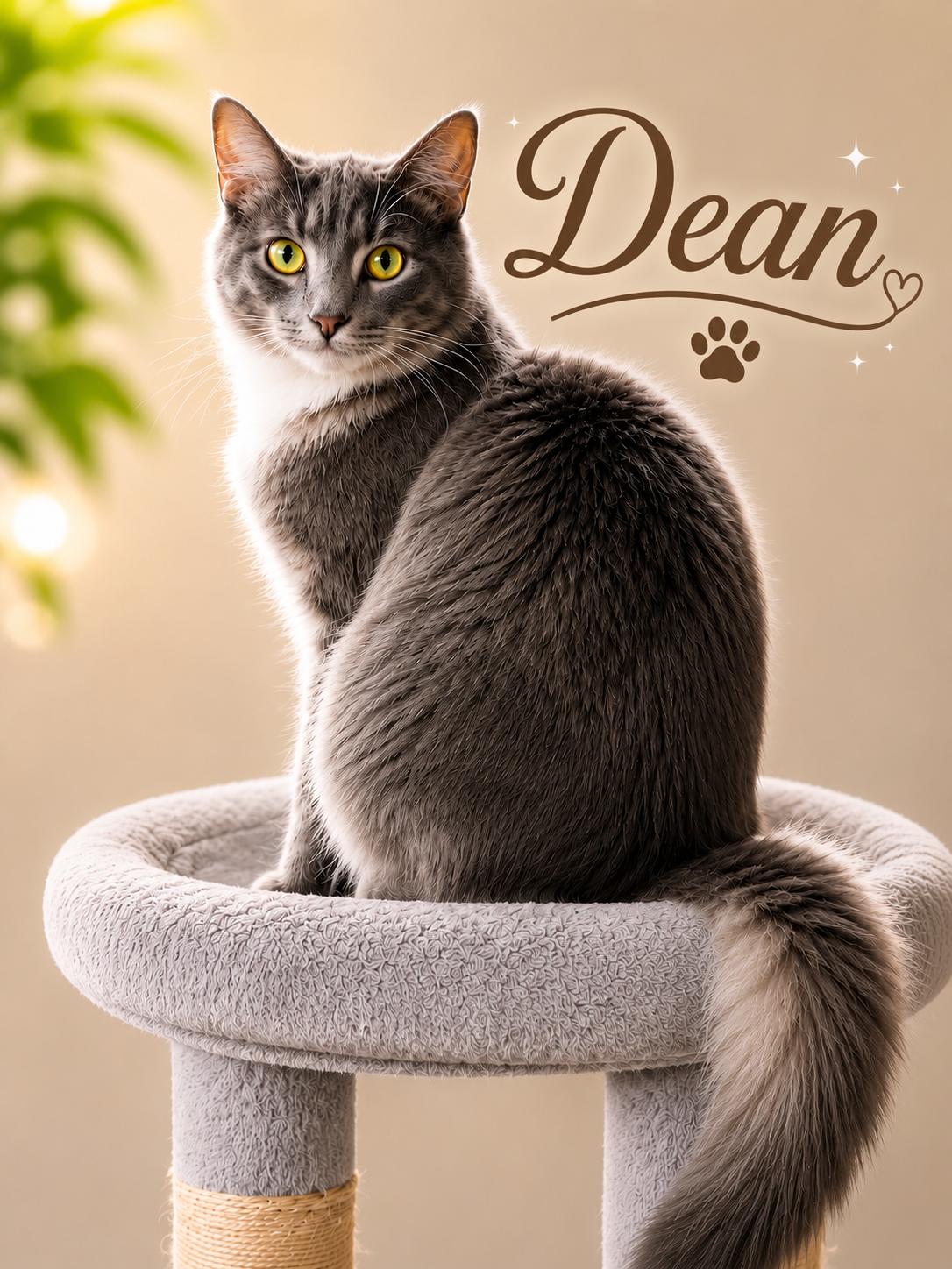 Dean, ADOPTABLE, Young Male Domestic Medium Hair.