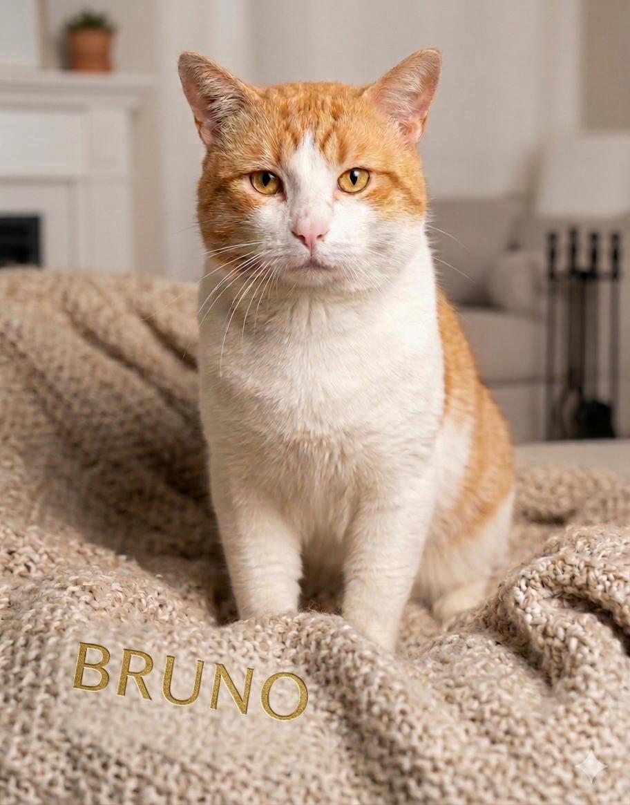 Bruno, Adoptable, Adult Male Domestic Short Hair.