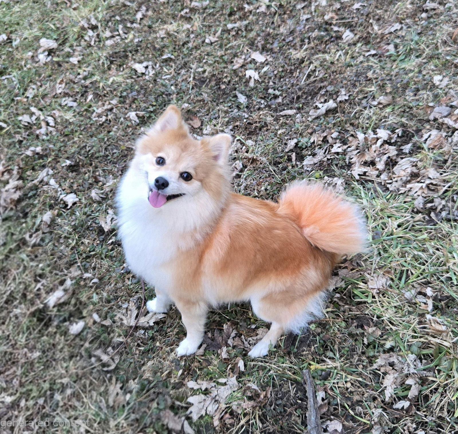 Sasha, Adoptable, Adult Female Pomeranian & Shiba Inu.