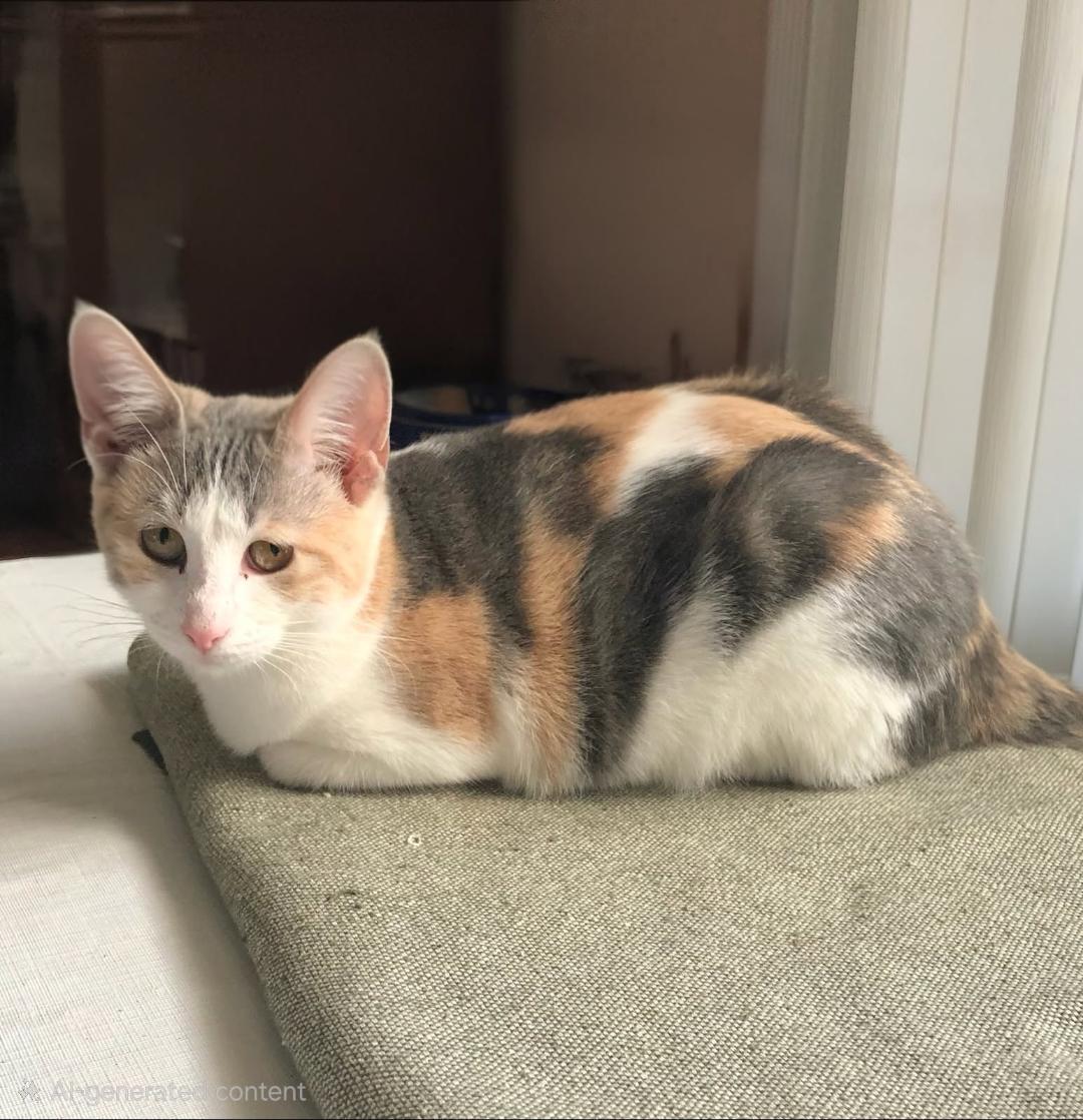 Cream Puff, Adoptable, Young Female Domestic Short Hair.