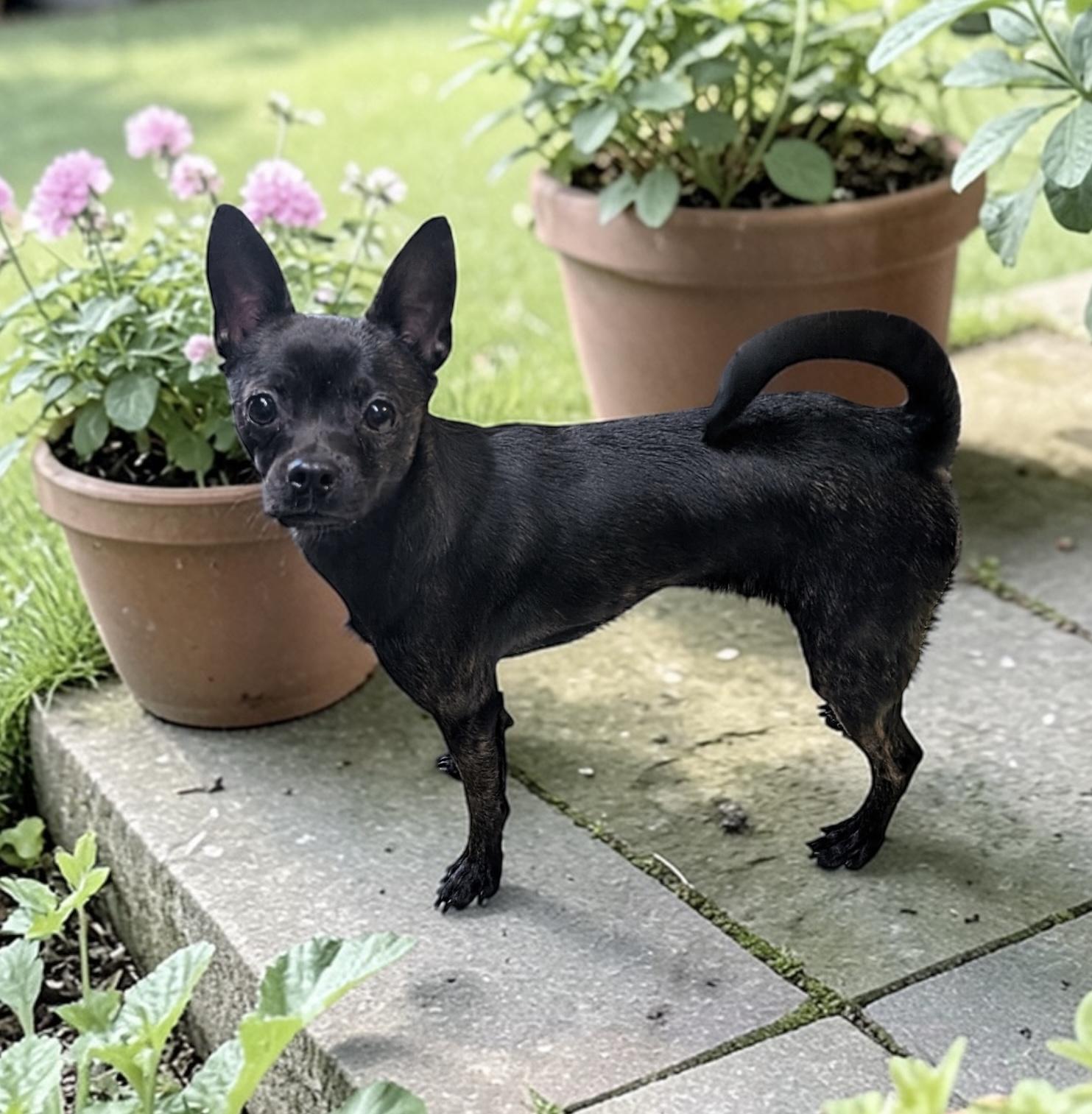 Zorro, ADOPTABLE, Young Female Boston Terrier.