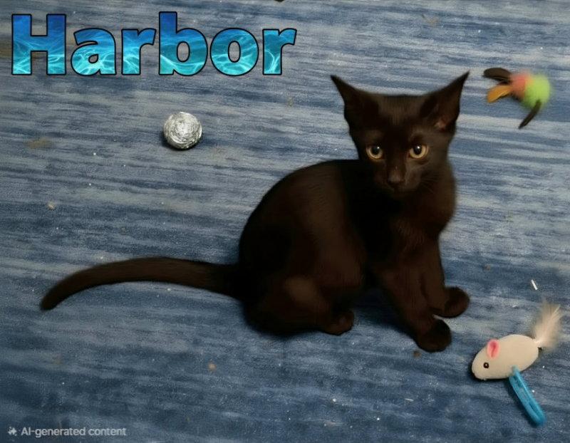 Harbor, a Adopted Domestic Short Hair in Pineville, LA image 2/2