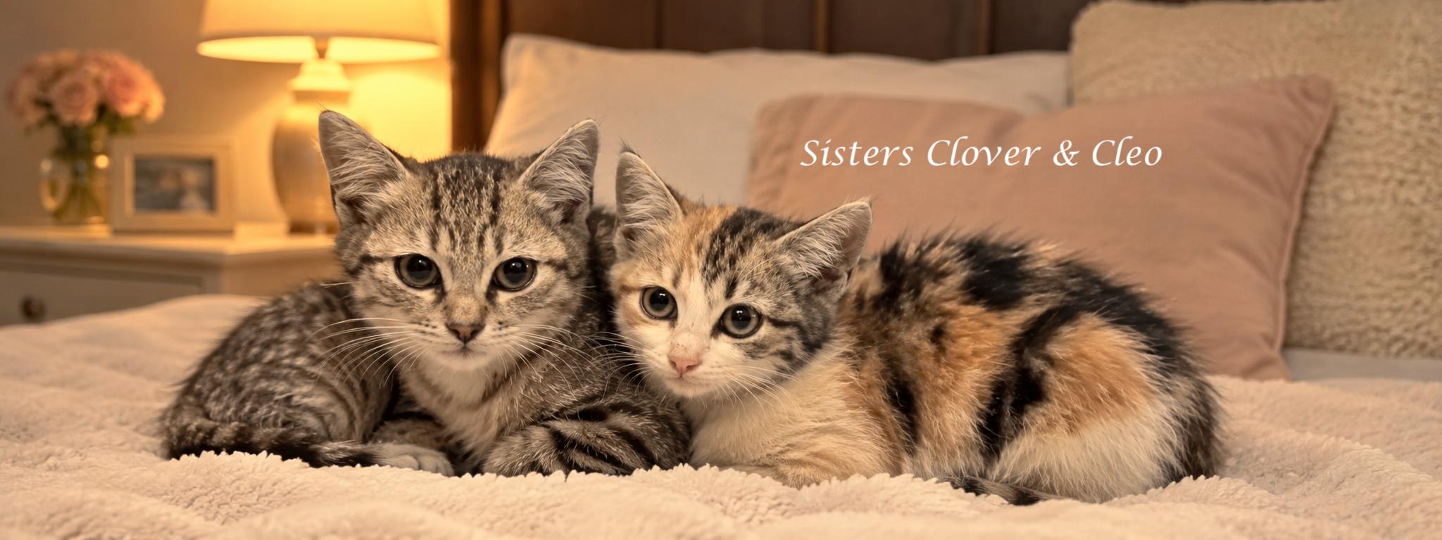 Sisters, CLOVER & CLEO, a ADOPTABLE Calico in Monrovia, CA image 2/3