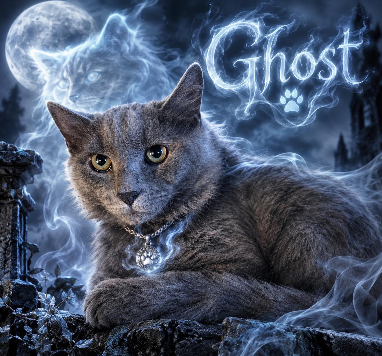 Enlarge "Ghost" The Sweetest Haunt your house could ask for, a Adopted Domestic Long Hair in Elizabeth, PA image 2/6