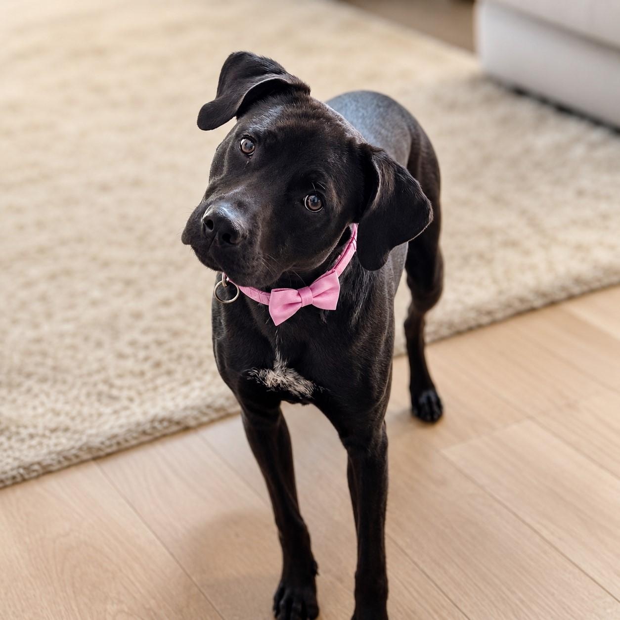 Sleepy, Adoptable, Young Female Pit Bull Terrier & Labrador Retriever.