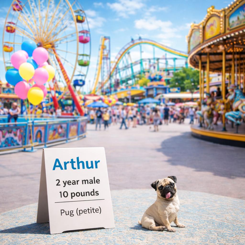 Enlarge ARTHUR  – 2 YEAR MALE PUG @ PETCO, 5011 E. RAY ROAD, PHX 85044 ON SATURDAY, APRIL 4TH, 11–2PM, an adopted Pug in Mesa, AZ image 1/3