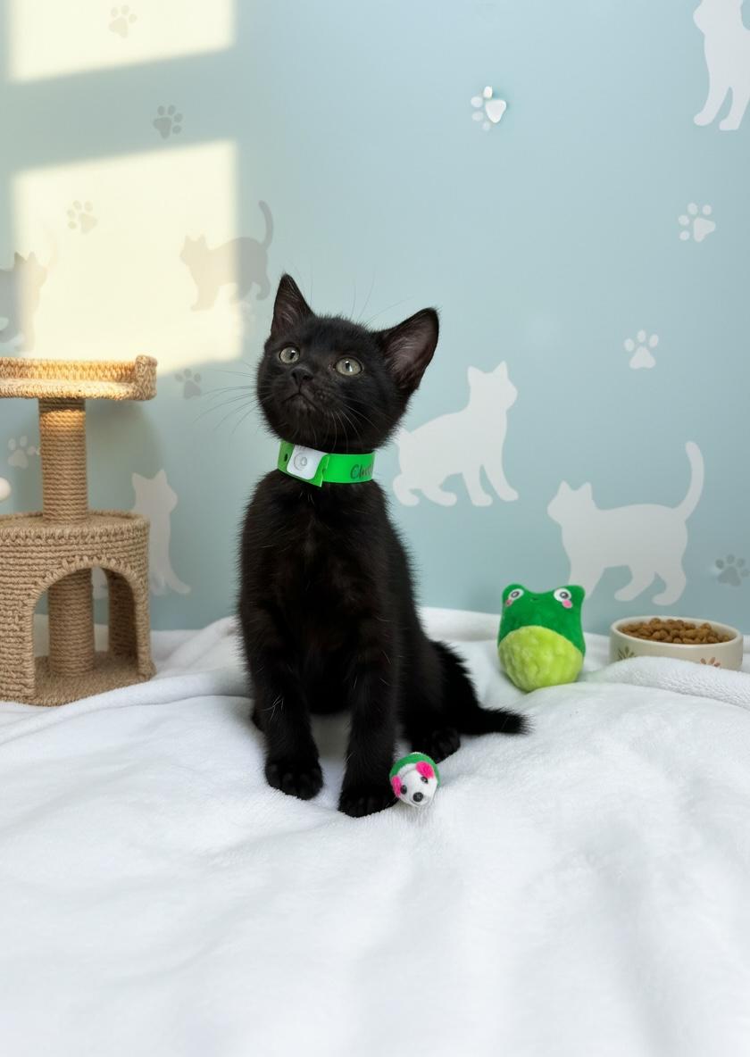 Charlie, ADOPTABLE, Kitten Male Domestic Short Hair.