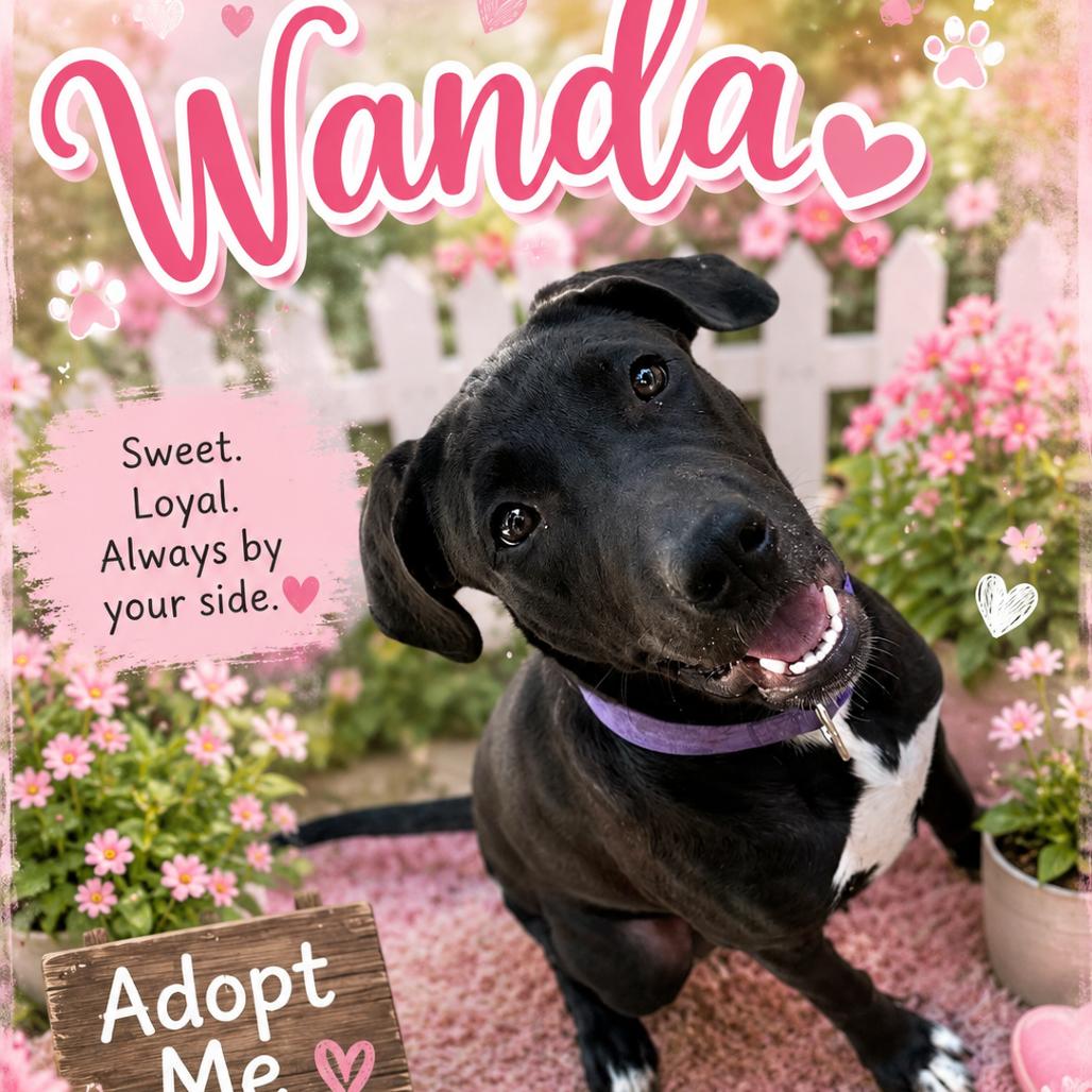 Wanda, Adoptable, Puppy Female Labrador Retriever & Terrier.