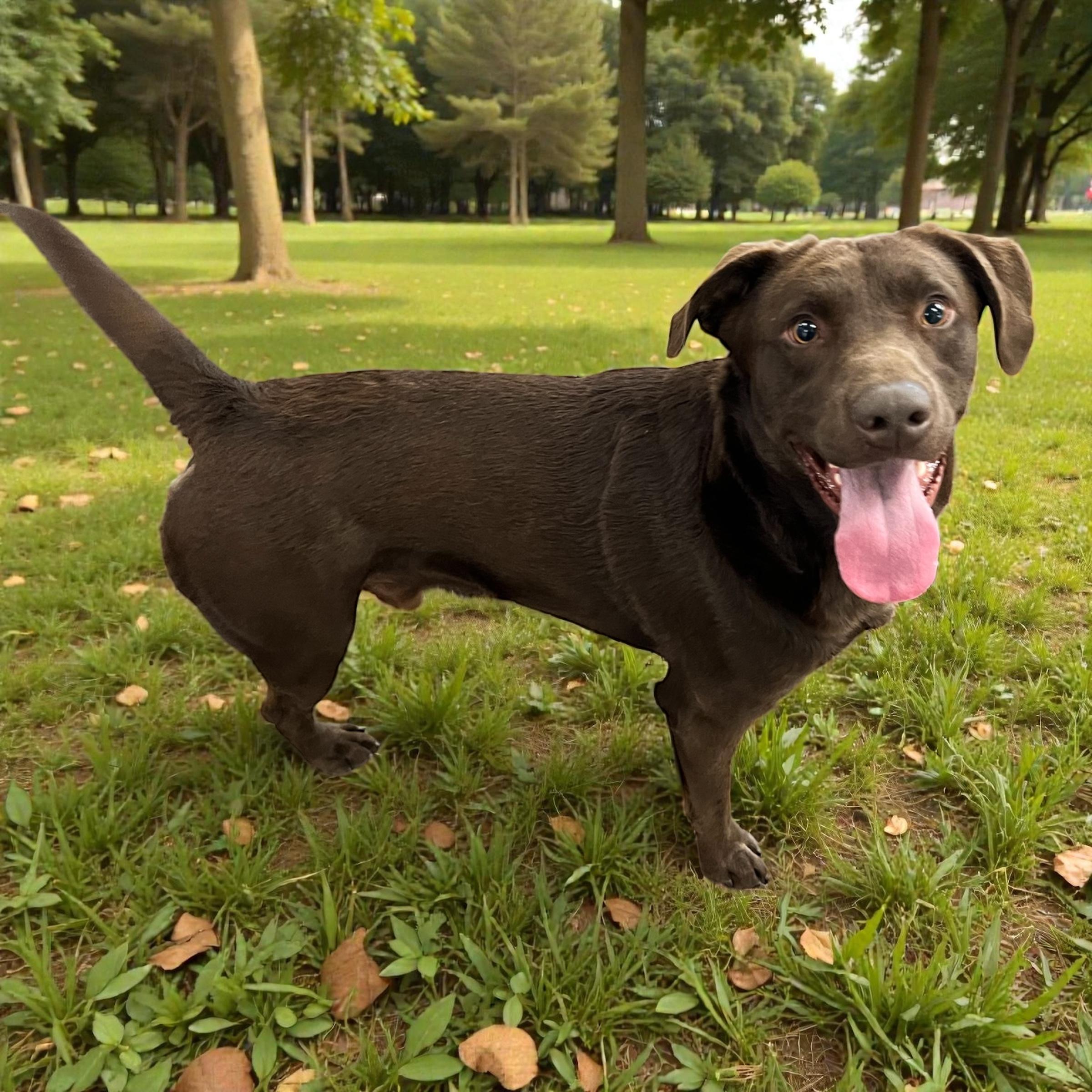 Enlarge Twix, a ADOPTABLE Chocolate Labrador Retriever in Horn Lake, MS image 2/4