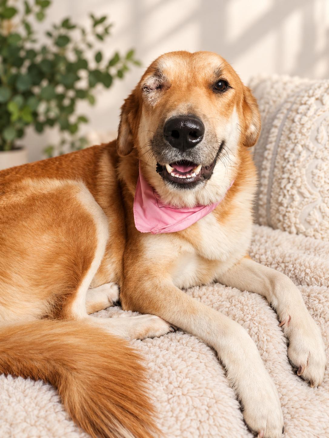 Enlarge MUPPET EYE MOCHA THE ONE-EYED PIRATE OF LOVE, a Adoptable mixed breed in Menifee, CA image 1/4