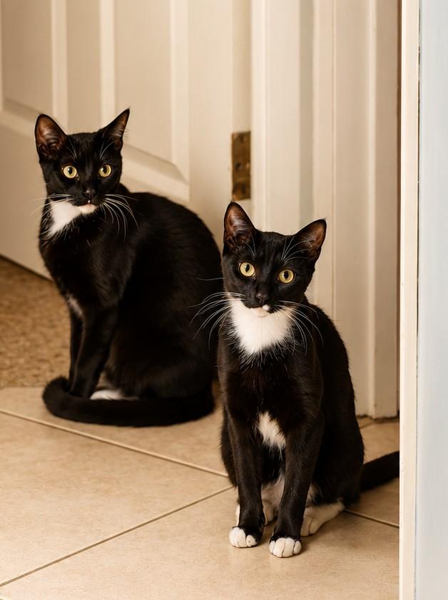 Enlarge Juno & Jojo, a ADOPTABLE Domestic Short Hair in Boston, MA image 1/6