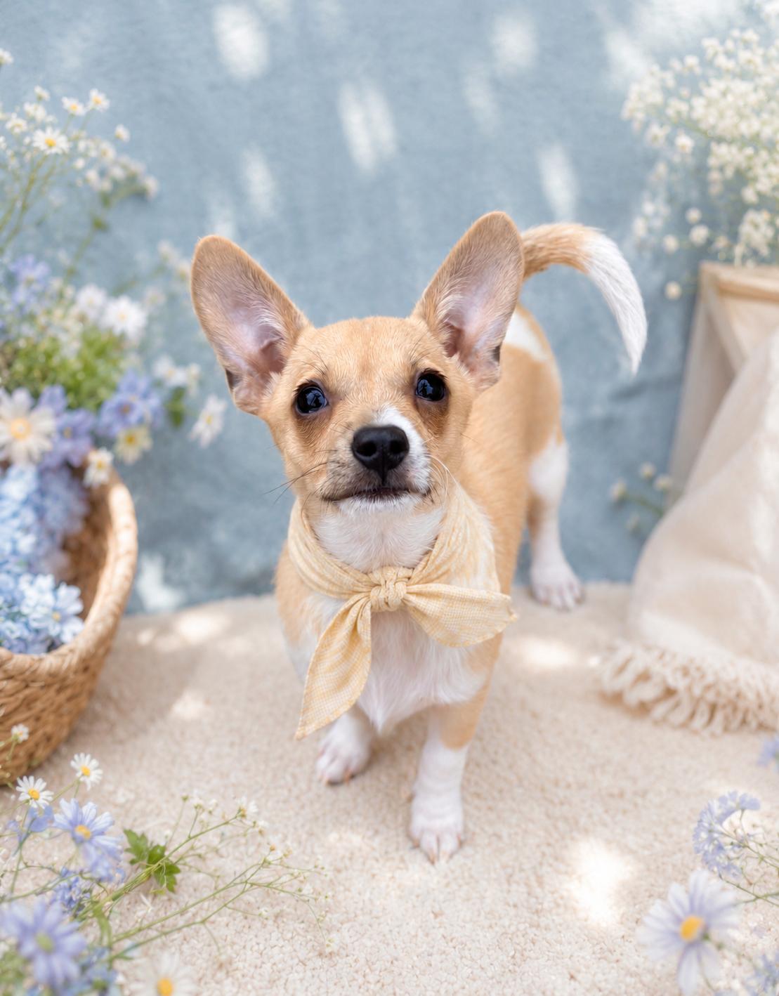 Rachel , adopted, Puppy Female Terrier.