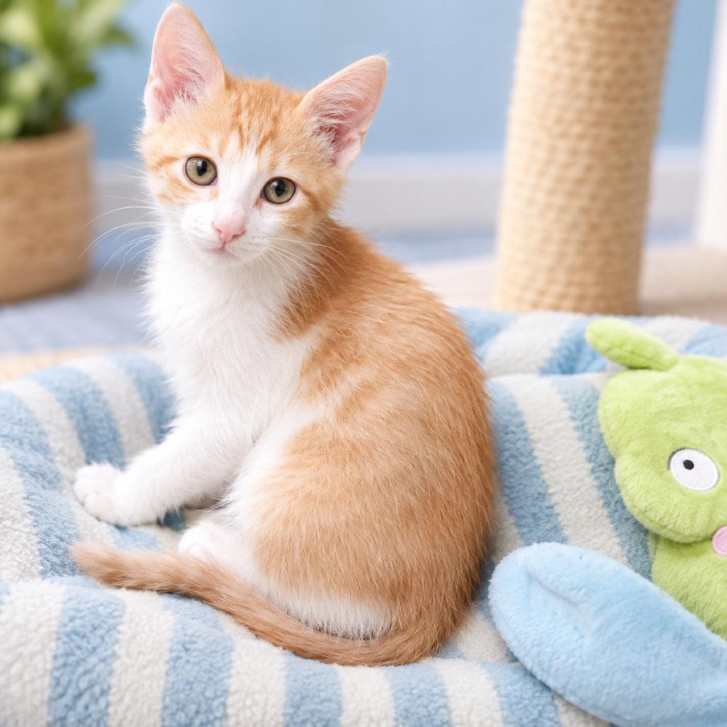 Jiffie, Adoptable, Kitten Male Domestic Short Hair.