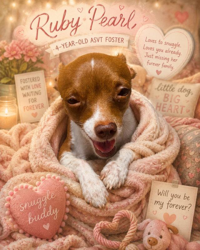 Ruby Pearl, Adopted, Adult Female Chihuahua.