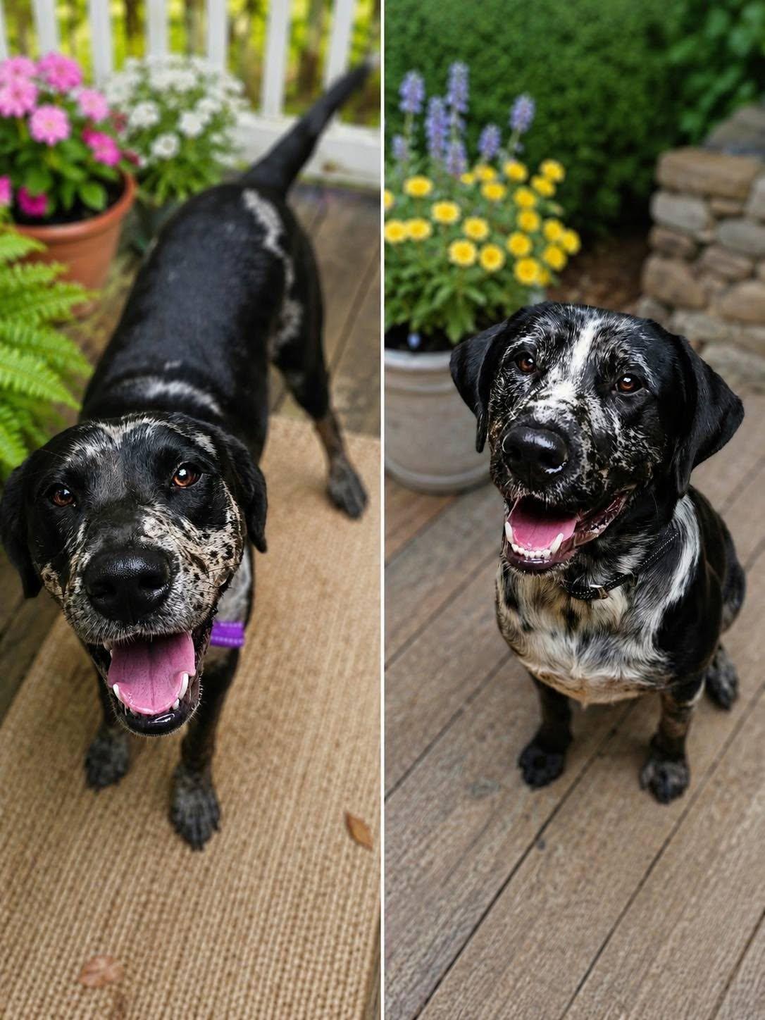 Indigo and Ren - Bonded Pair 150, ADOPTABLE, Young Male Catahoula Leopard Dog.