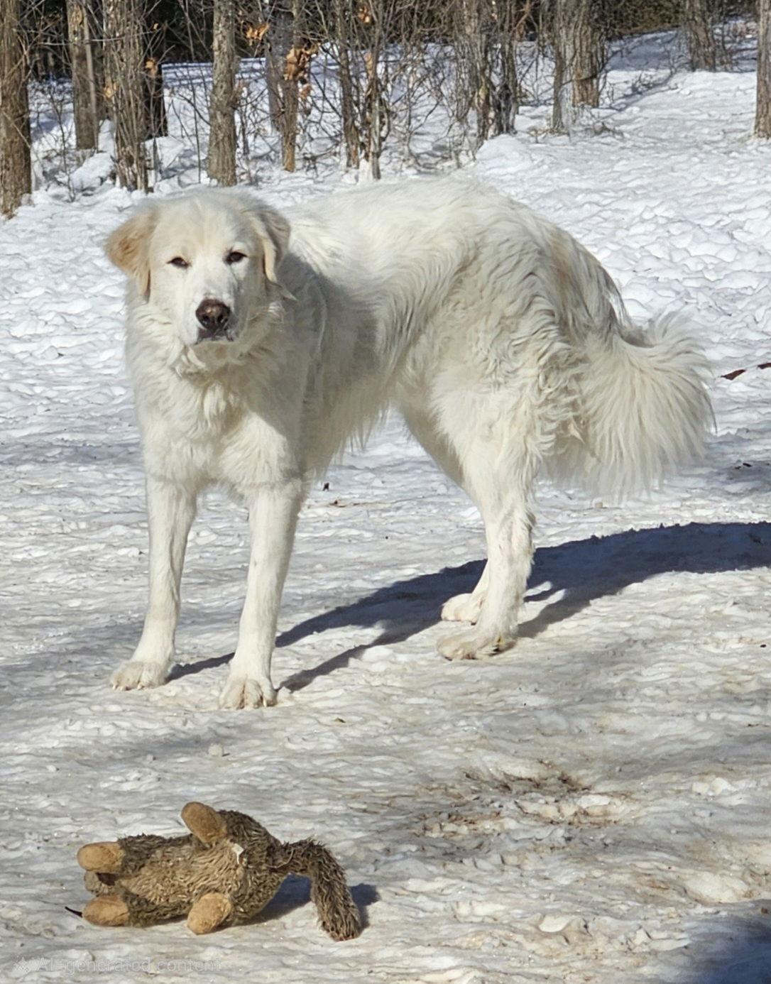 Enlarge Roscoe-sweet boy, a Adoptable Great Pyrenees in Croydon, NH image 1/3