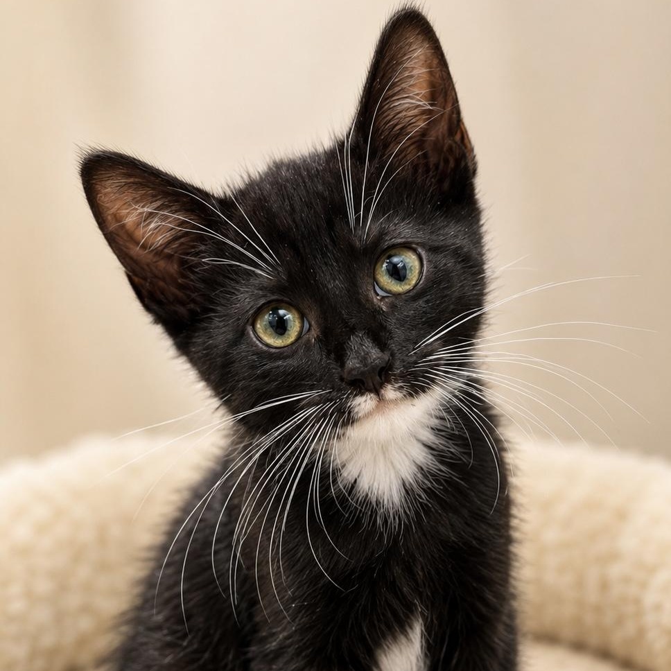 BILLIE, adopted, Kitten Female Domestic Short Hair.