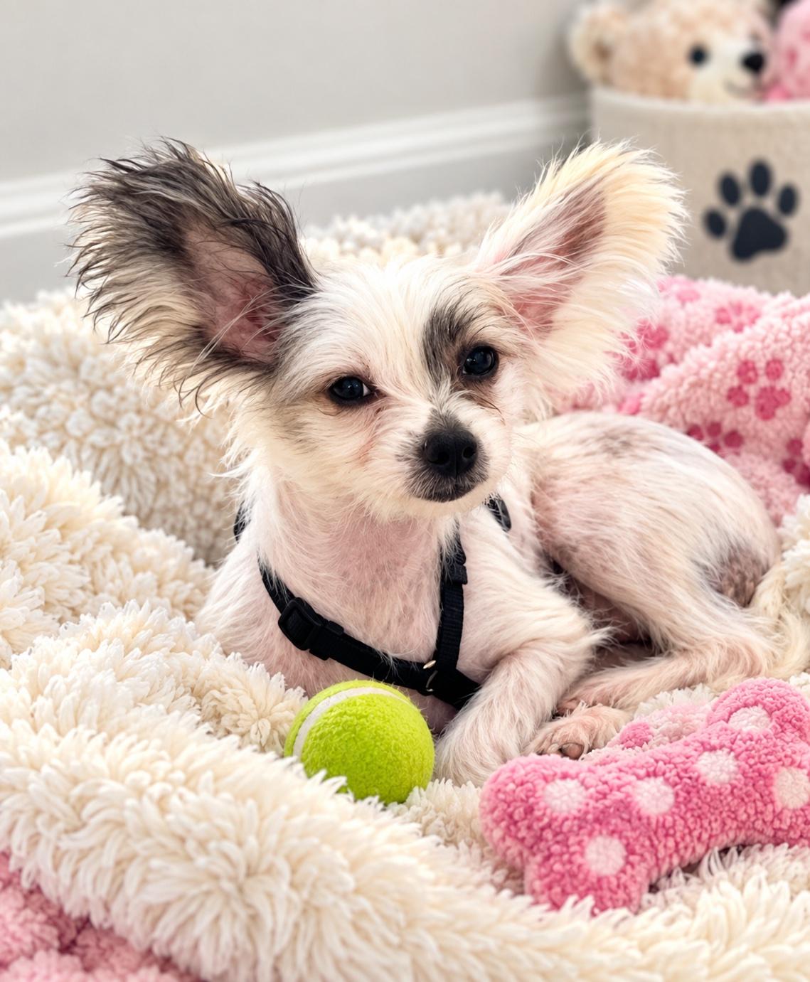 My little Sunshine, Adopted, Young Female Chinese Crested Dog.