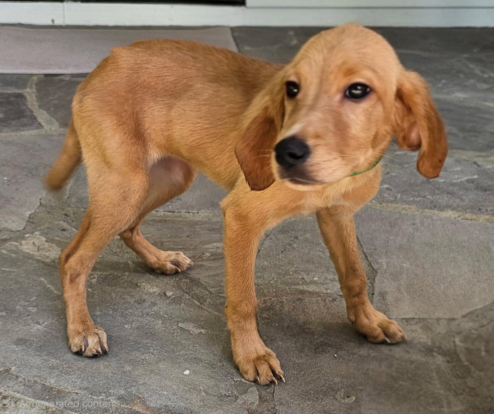PUPPY ADDIE, Adopted, Puppy Female Labrador Retriever & Hound.