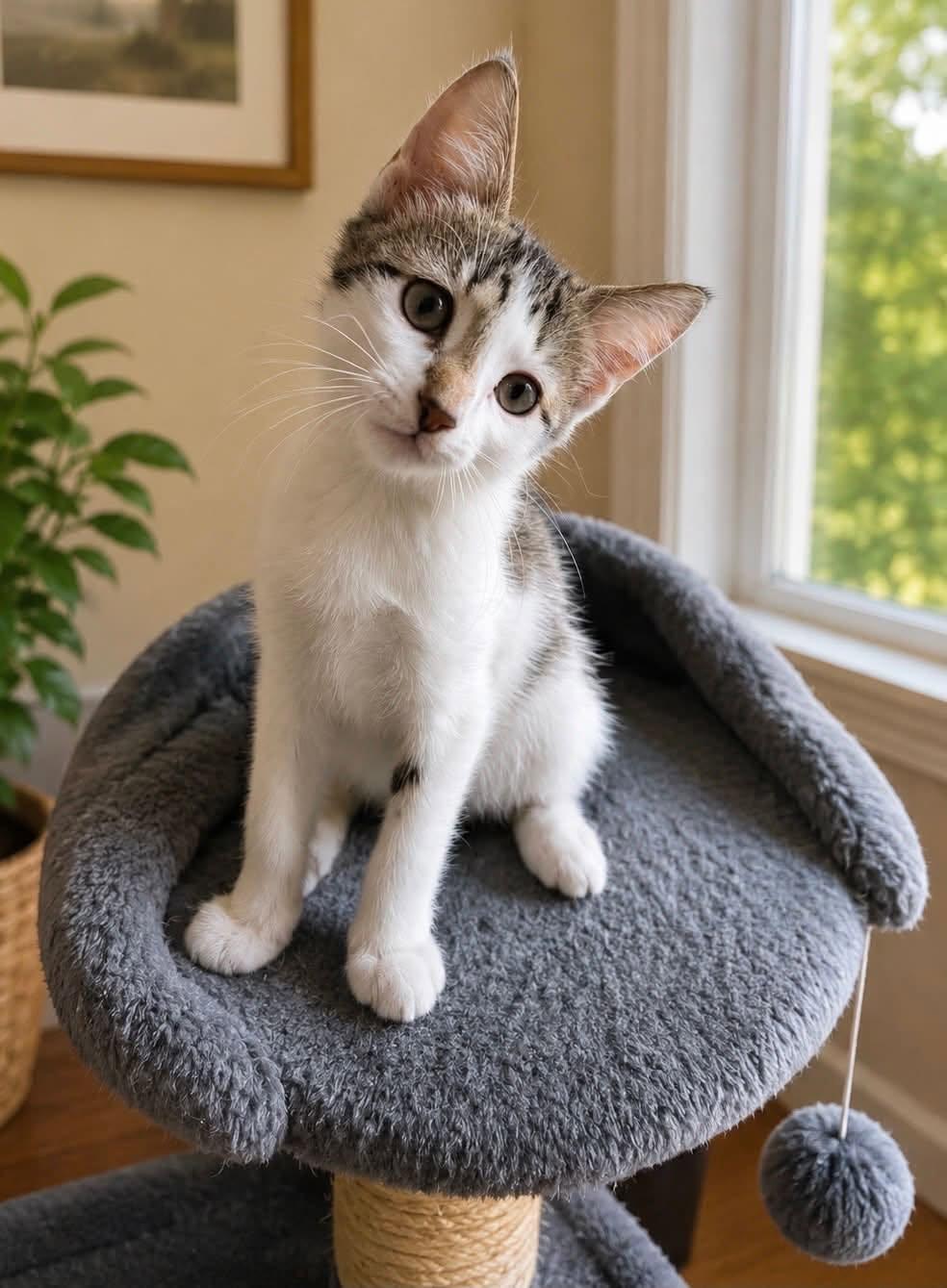 Frosting, Adoptable, Young Female Domestic Short Hair.