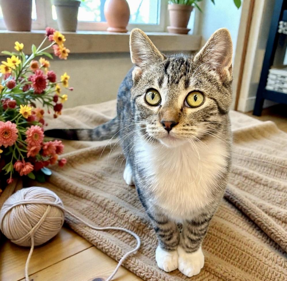 Kraken KITTEN, a Adoptable Tabby in Perry, IA image 3/4