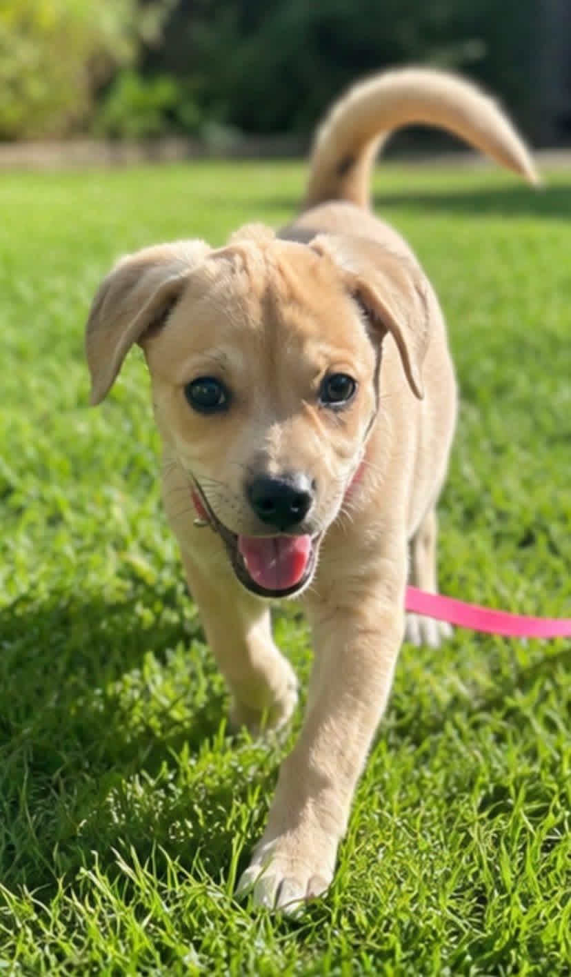 Loosey, adopted, Puppy Female Mixed Breed.
