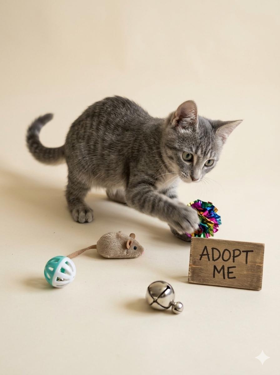 Enlarge Clove - Playful kitten, a Adopted Domestic Short Hair in Eagle, WI image 4/4
