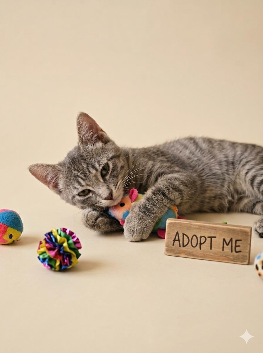 Enlarge Clove - Playful kitten, a Adopted Domestic Short Hair in Eagle, WI image 3/4