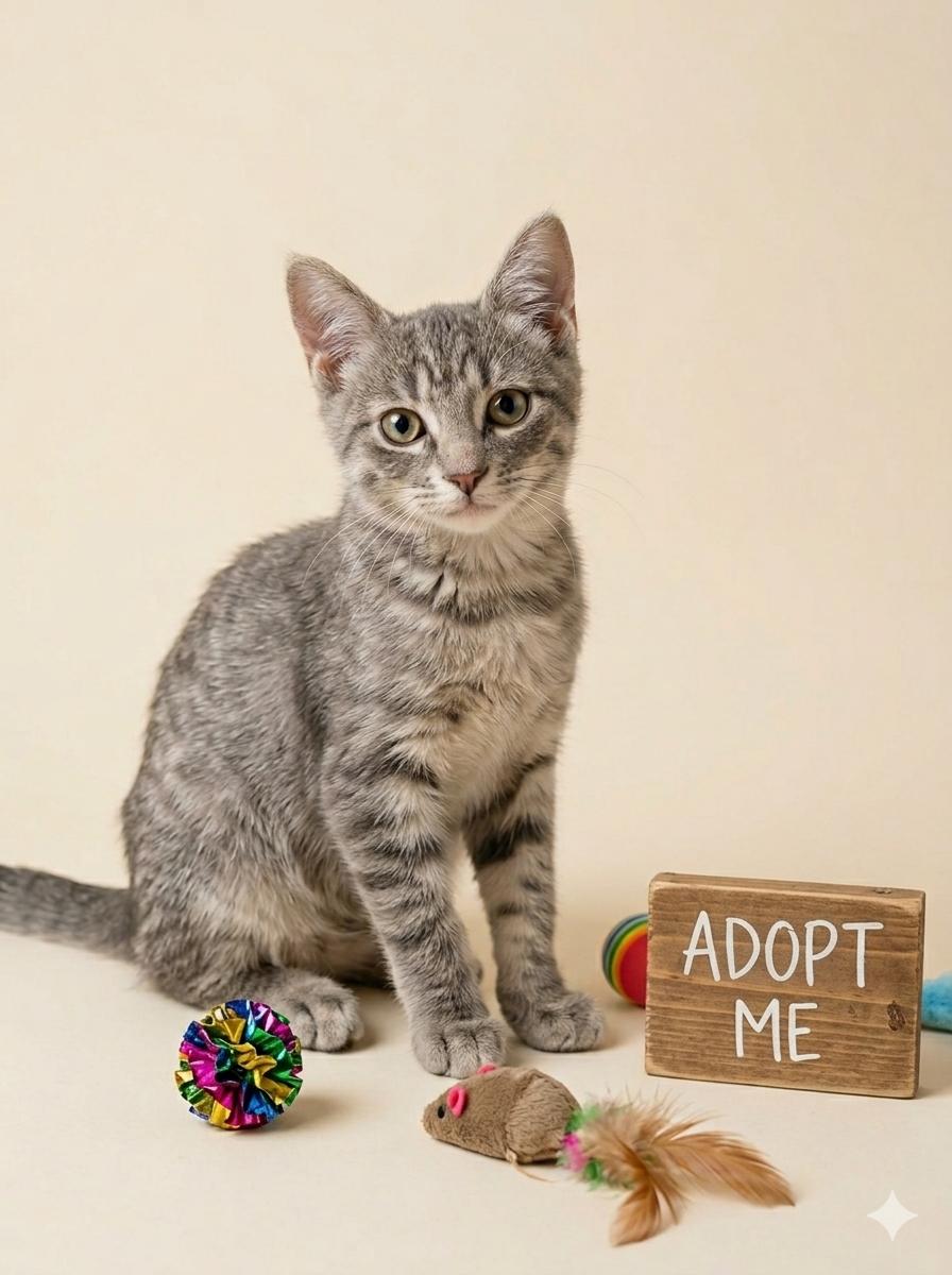 Enlarge Clove - Playful kitten, a Adopted Domestic Short Hair in Eagle, WI image 2/4