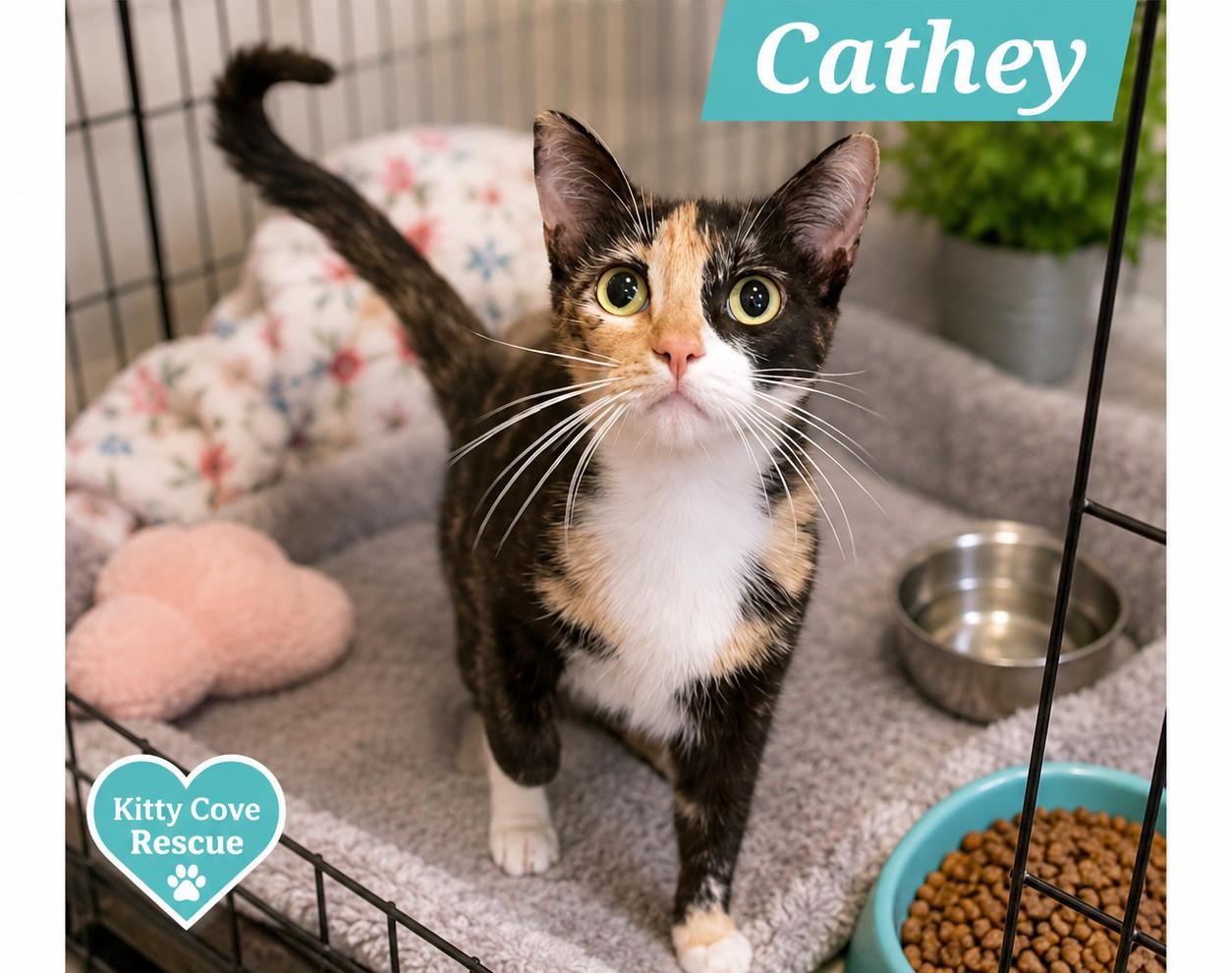 Cathey, ADOPTABLE, Adult Female Domestic Short Hair.