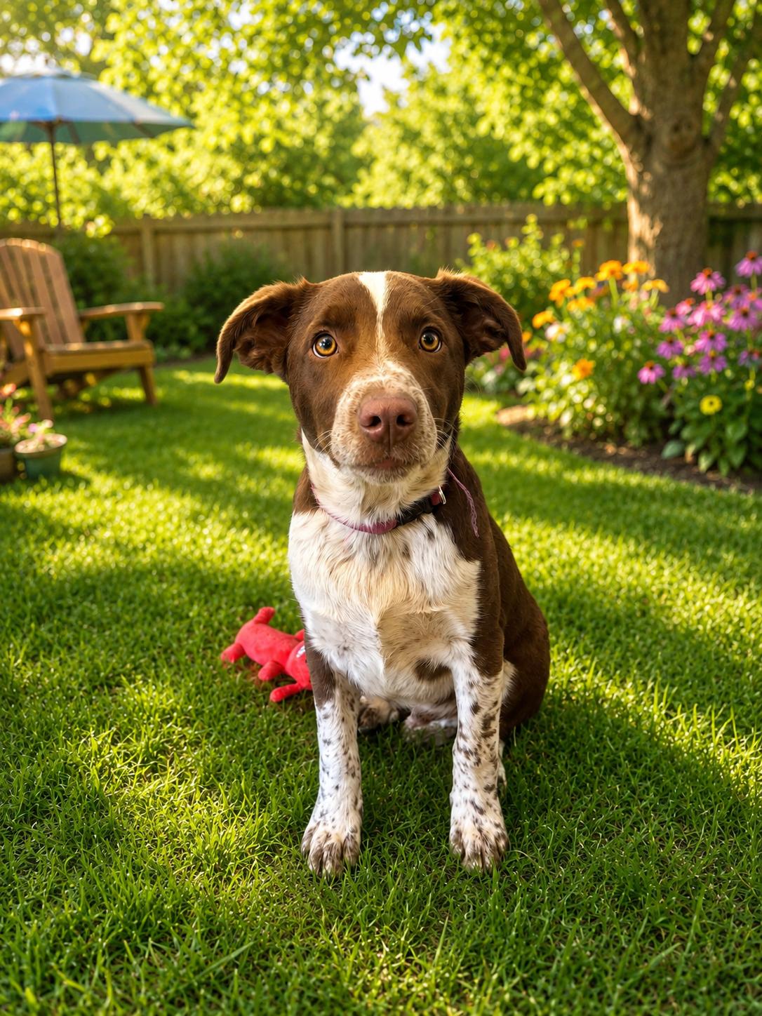 Dolan, Adoptable, Young Male Wirehaired Pointing Griffon & German Shorthaired Pointer.