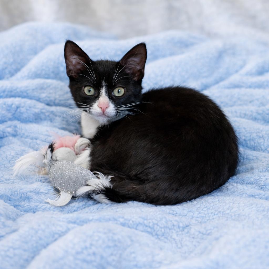 NOVA, adopted, Kitten Male Domestic Short Hair.