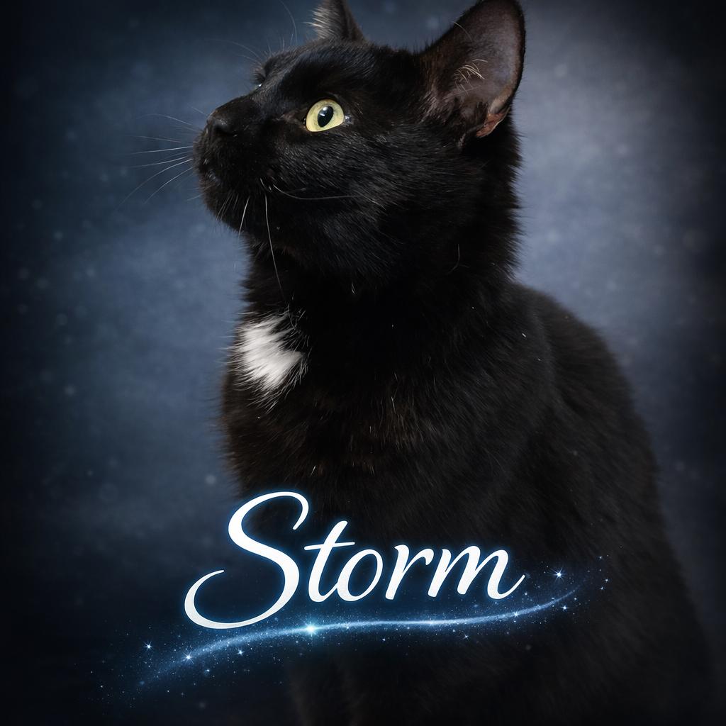 Storm-Playful, Energetic Sweetheart, Adoptable, Young Male Domestic Short Hair.