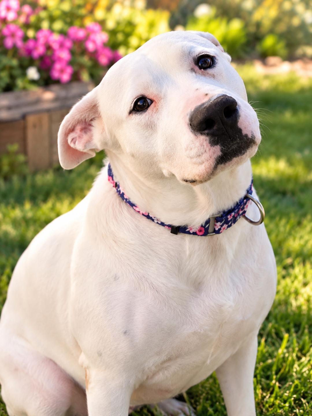 Faye, Adoptable, Adult Female Pit Bull Terrier & Labrador Retriever.
