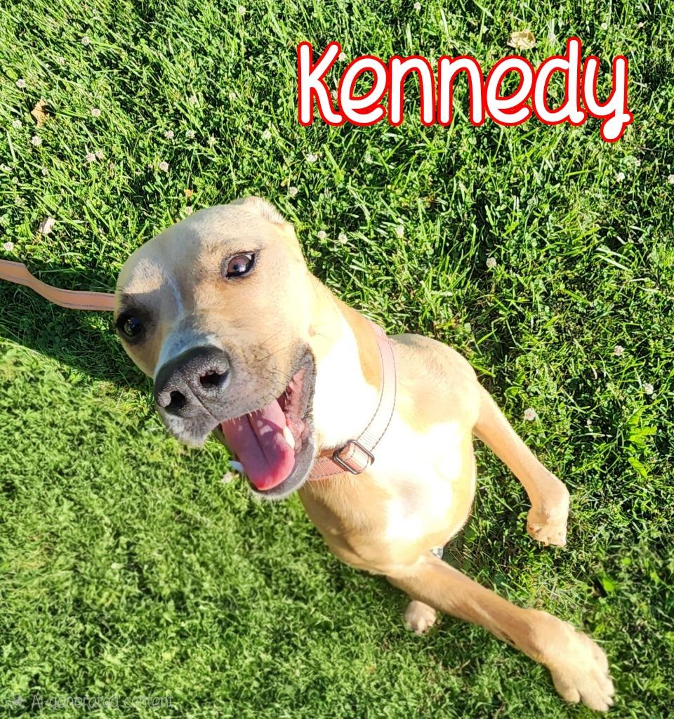 Enlarge Kennedy, a Adoptable Pit Bull Terrier in Port Clinton, OH image 1/6
