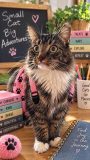 Dottie, Adopted, Adult Female Domestic Long Hair.