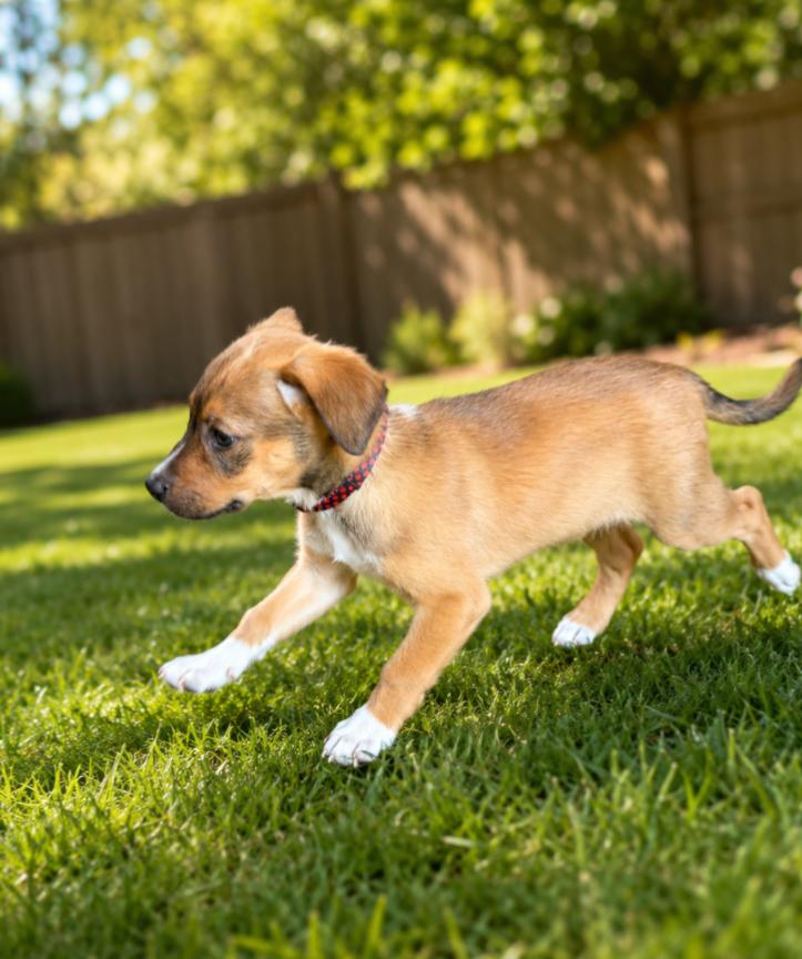 Dean, adopted, Puppy Male Mixed Breed.