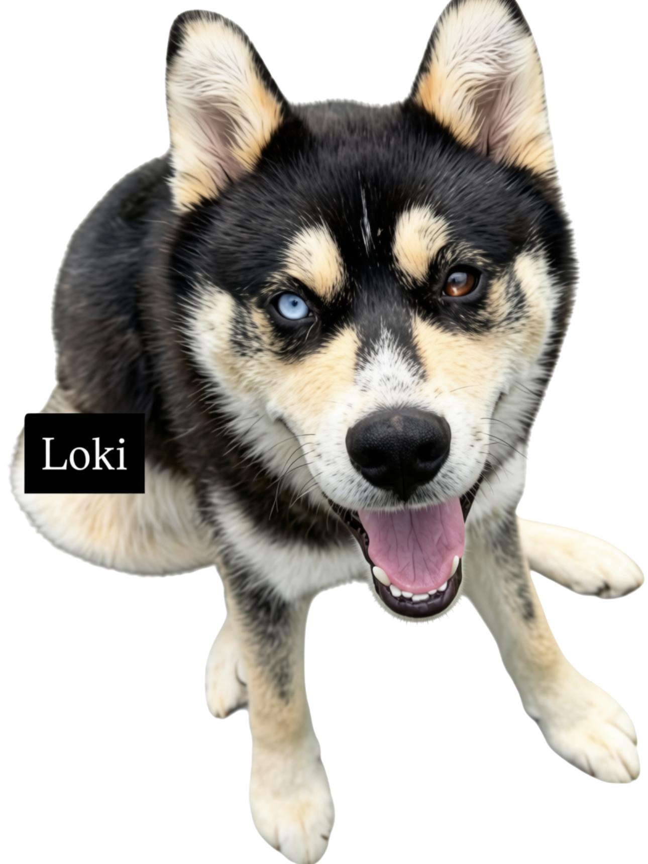 Loki, ADOPTABLE, Young Male Husky.