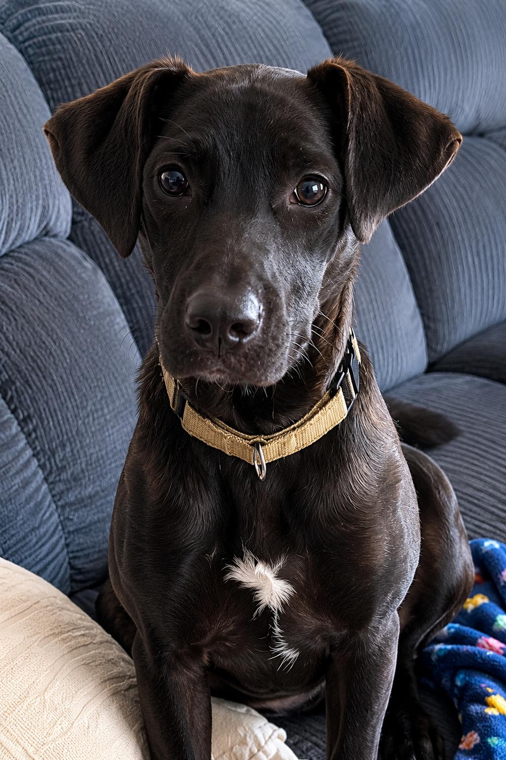 Hadie, ADOPTABLE, Young Female Black Labrador Retriever.