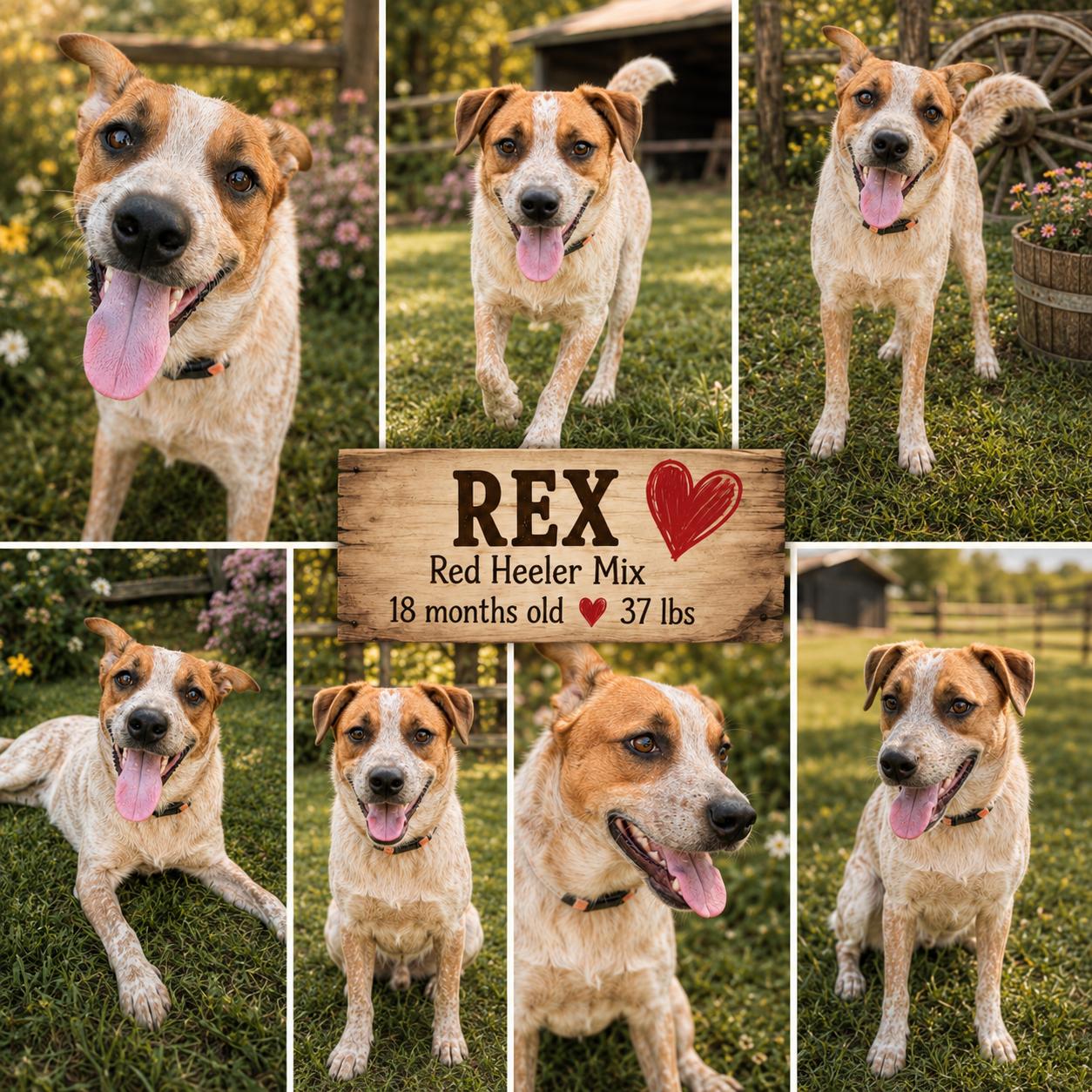 Rex, Adoptable, Young Male Australian Cattle Dog / Blue Heeler.